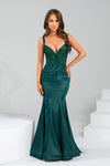 Prom Dresses Long Mermaid Fitted Formal Prom Dress Emerald