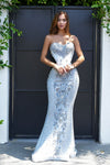 Prom Dresses Formal Long Fitted Dress Ivory