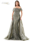 Rina di Montella Long Formal Off Shoulder Gown 2816