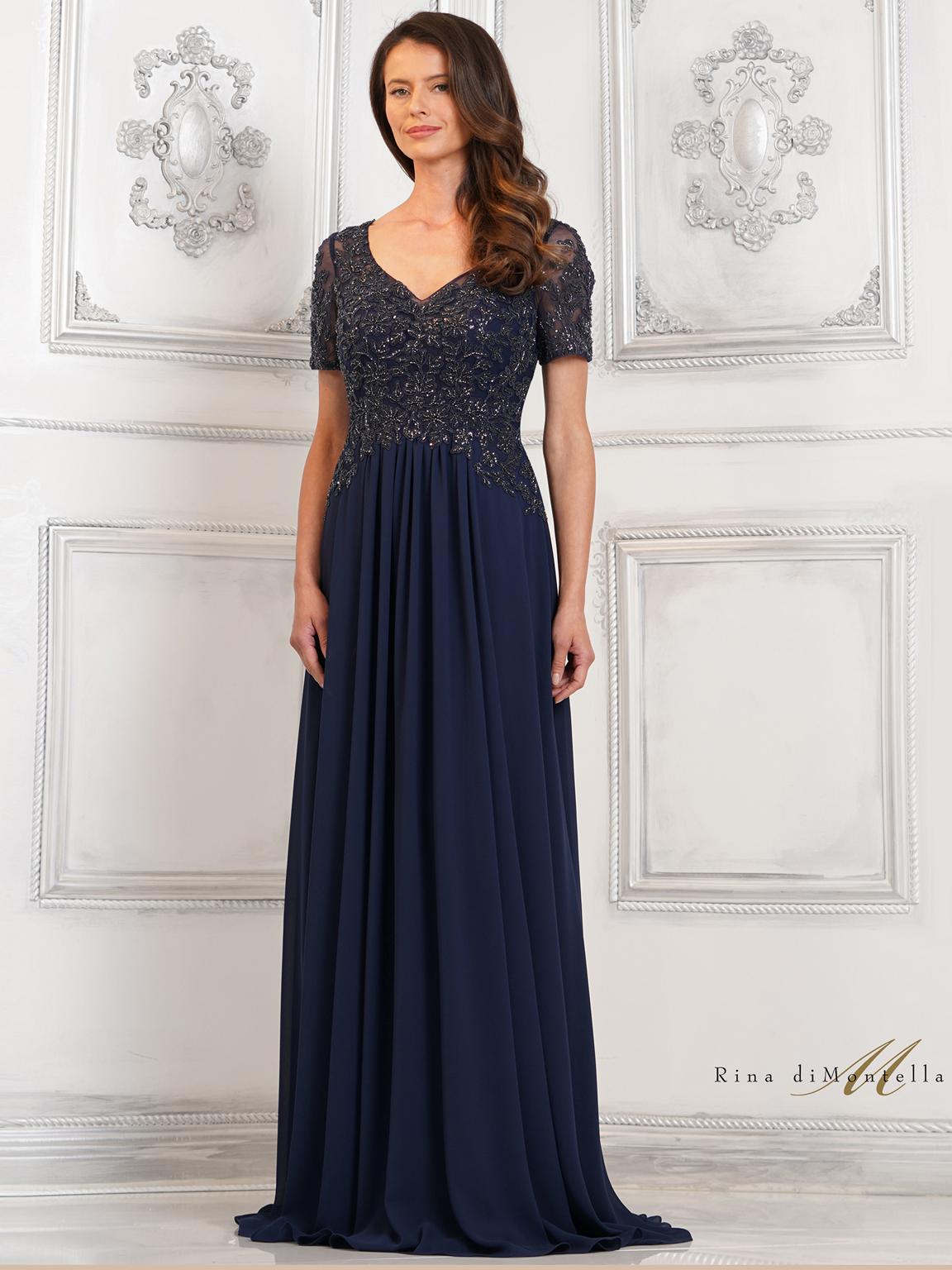 Mother of the Bride Dresses Mother of the Bride A Line Long Dress Navy