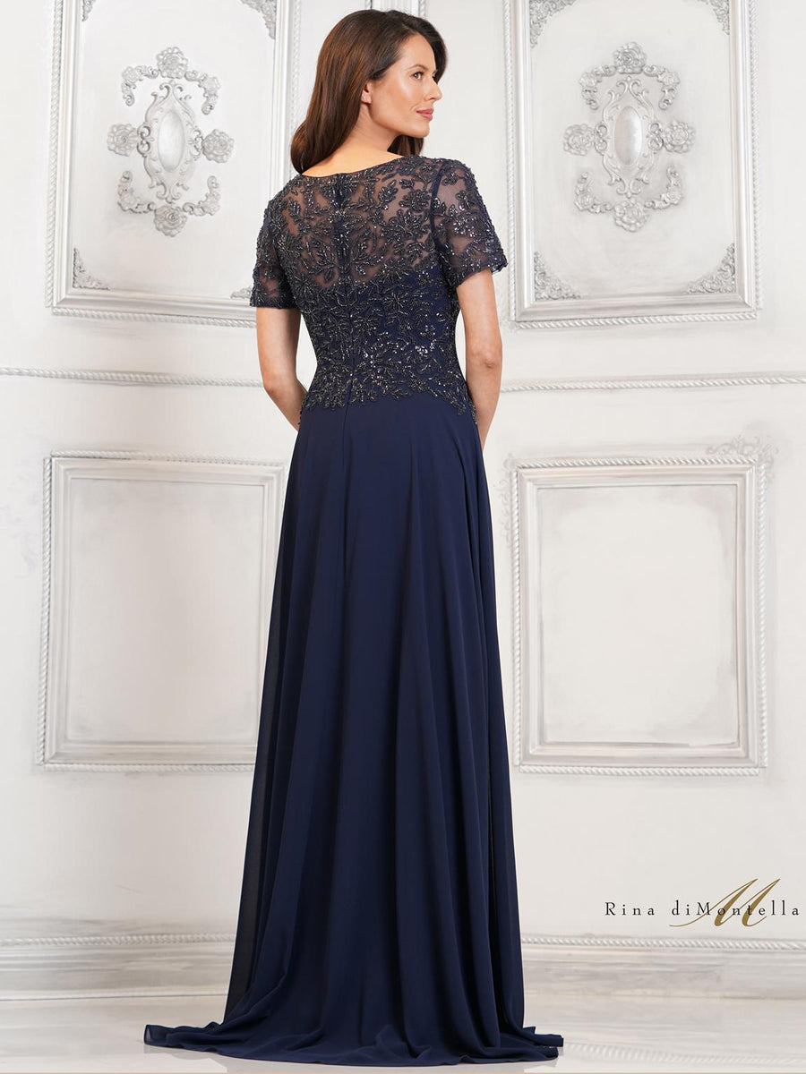 Mother of the Bride Dresses Mother of the Bride A Line Long Dress Navy