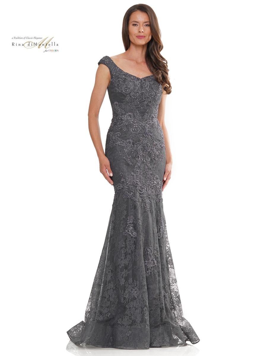 Formal Dresses Fitted Long Formal Dress Charcoal