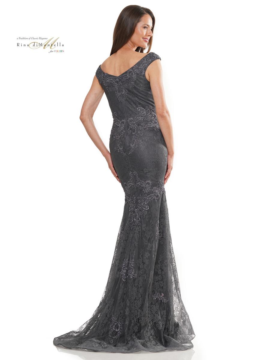 Formal Dresses Fitted Long Formal Dress Charcoal
