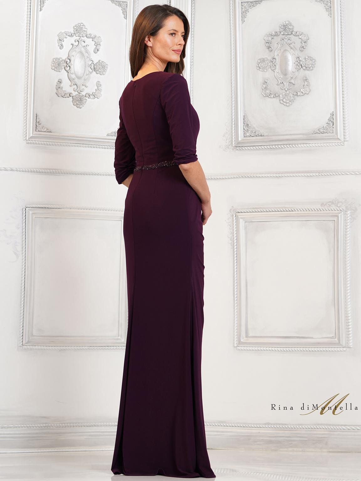 Mother of the Bride Dresses Long Mother of the Bride Beaded Dress Aubergine