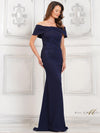 Formal Dresses Formal Fit and Flare Long Dress Navy