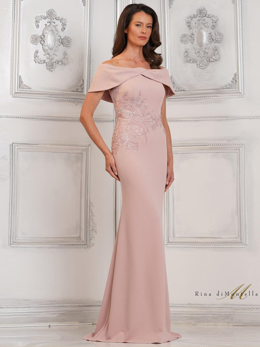 Formal Dresses Formal Fit and Flare Long Dress Rose