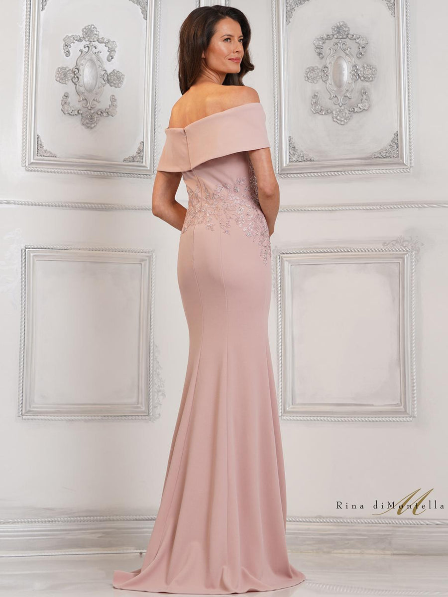 Formal Dresses Formal Fit and Flare Long Dress Rose