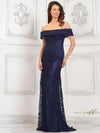 Formal Dresses Long Formal Fit and Flare Dress Navy