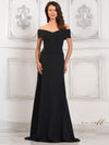 Formal Dresses Fit and Flare Long Formal Gown Black