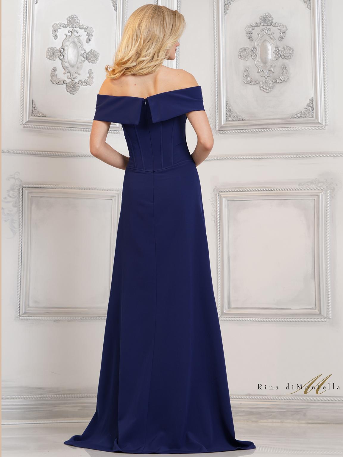 Formal Dresses Fit and Flare Long Formal Gown Deep Royal