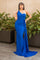 Prom Dresses Long Fitted Overskirt Formal Prom Gown Royal