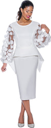 Mother of the Bride Dresses Mother of the Bride Long Sleeve Midi Dress White