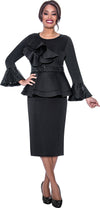 Plus Size Dresses Plus Size Sequin Mother of the Bride Peplum Dress Black