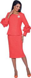 Mother of the Bride Dresses Long Sleeve Mother of the Bride Crinkle Dress Coral