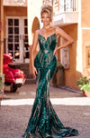 Prom Dresses Prom Sequin Long Formal Dress Emerald