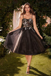 Cocktail Dresses Short A Line Cocktail Tea Length Dress Black