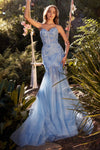 Prom Dresses Long Mermaid Formal Prom Dress Paris Blue