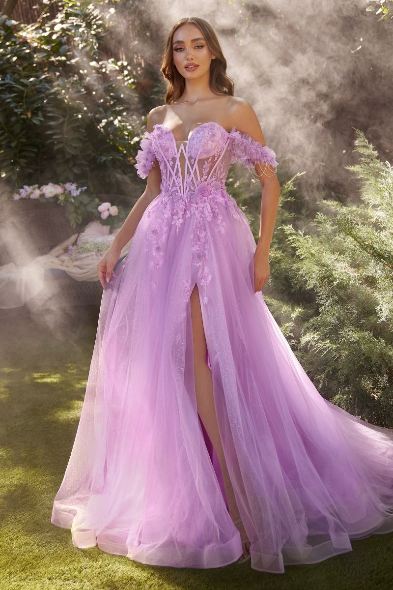 Prom Dresses Long Formal Prom A Line Dress Lavender