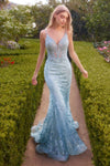 Prom Dresses Glitter Formal Prom Long Mermaid Dress Sea Mist