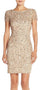 Adrianna Papell Short Sleeve Cocktail Party Dress - The Dress Outlet Adrianna Papell