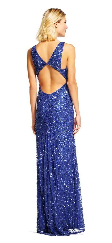 Adrianna Papell Prom Long Sleeveless Formal Dress - The Dress Outlet Adrianna Papell