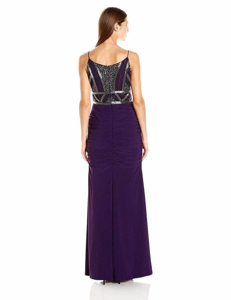 Adrianna Papell Long Formal Spaghetti Strap Prom Dress - The Dress Outlet Adrianna Papell