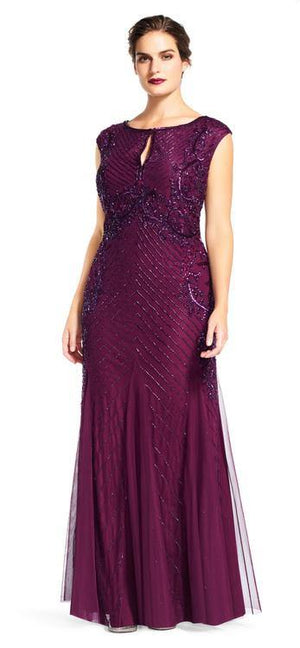 Cassis Adrianna Papell AP1E200211 Women s Long Evening Gown Formal