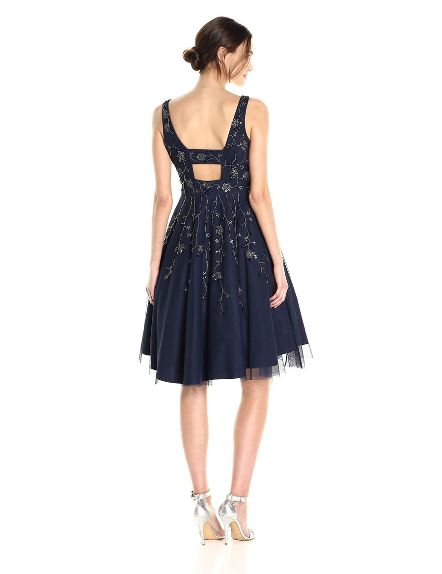 Adrianna Papell Prom Short Sleeveless Cocktail Dress - The Dress Outlet Adrianna Papell