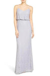 Adrianna Papell Long Formal Spaghetti Strap Lace Dress - The Dress Outlet Adrianna Papell