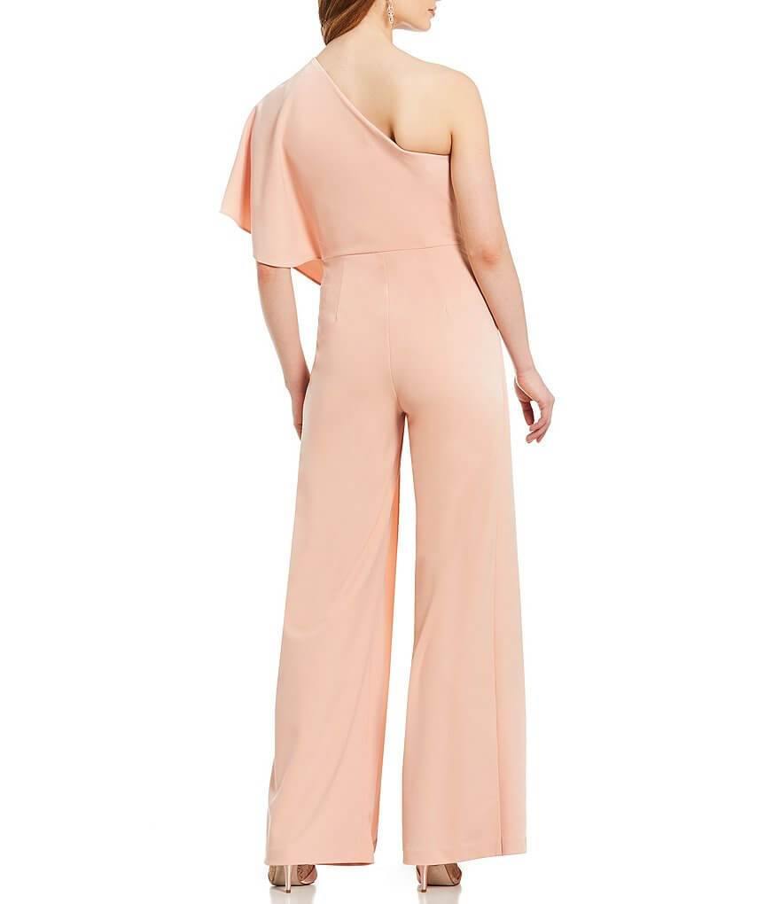 Adrianna Papell One Shoulder Pant Jumpsuit Formal - The Dress Outlet Adrianna Papell