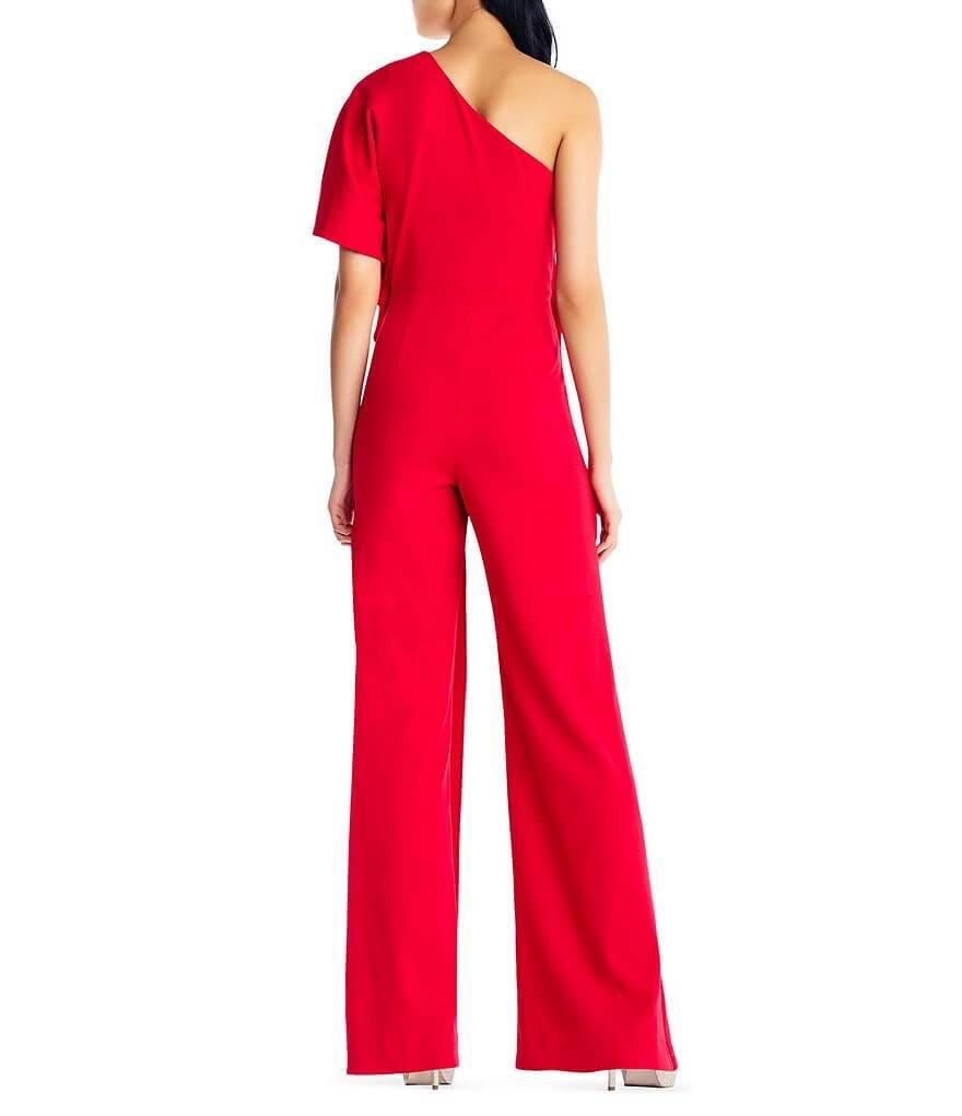 Adrianna Papell One Shoulder Pant Jumpsuit Formal - The Dress Outlet Adrianna Papell