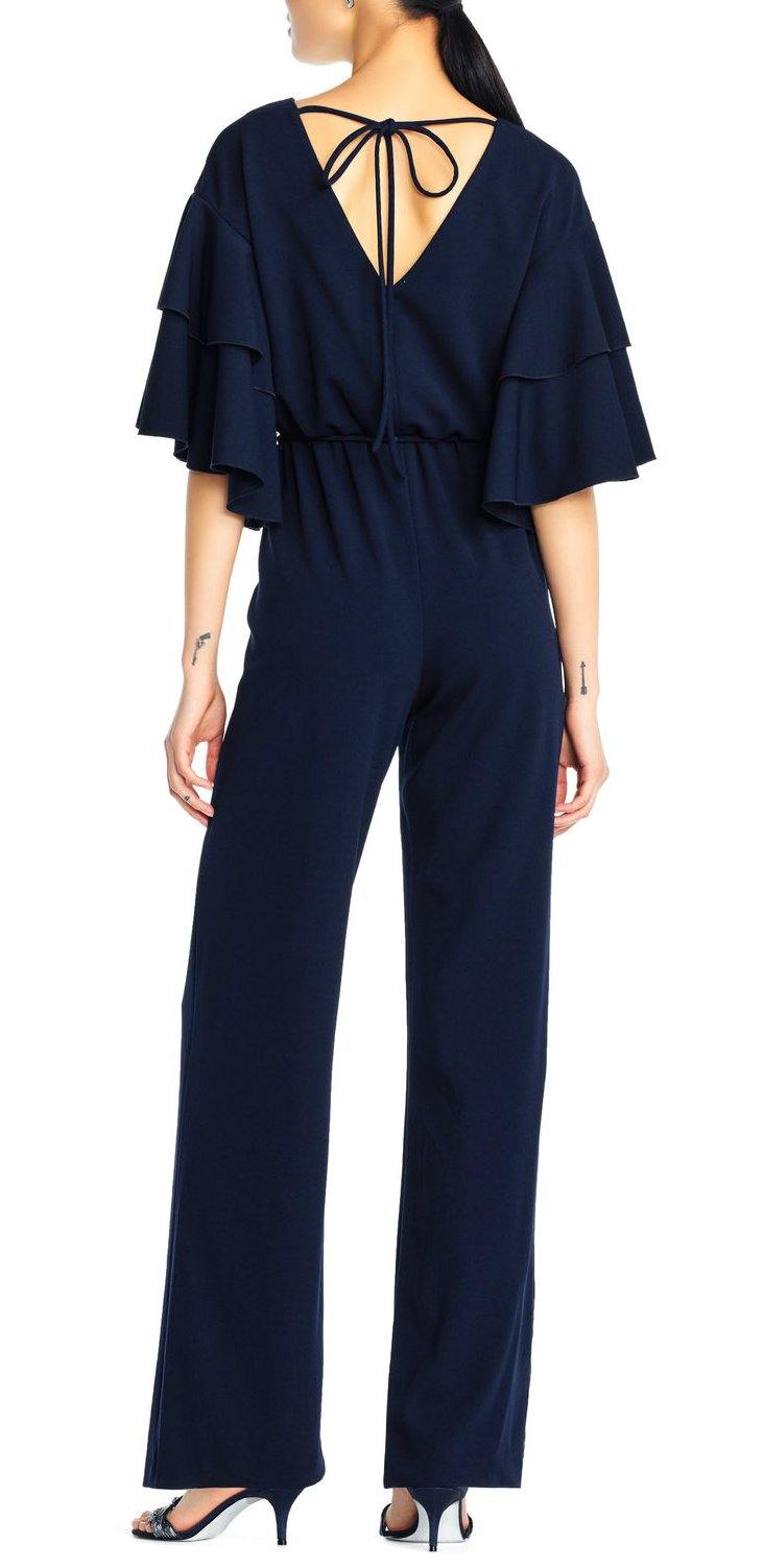 Adrianna Papell Scoop Neck Jumpsuit - The Dress Outlet Adrianna Papell