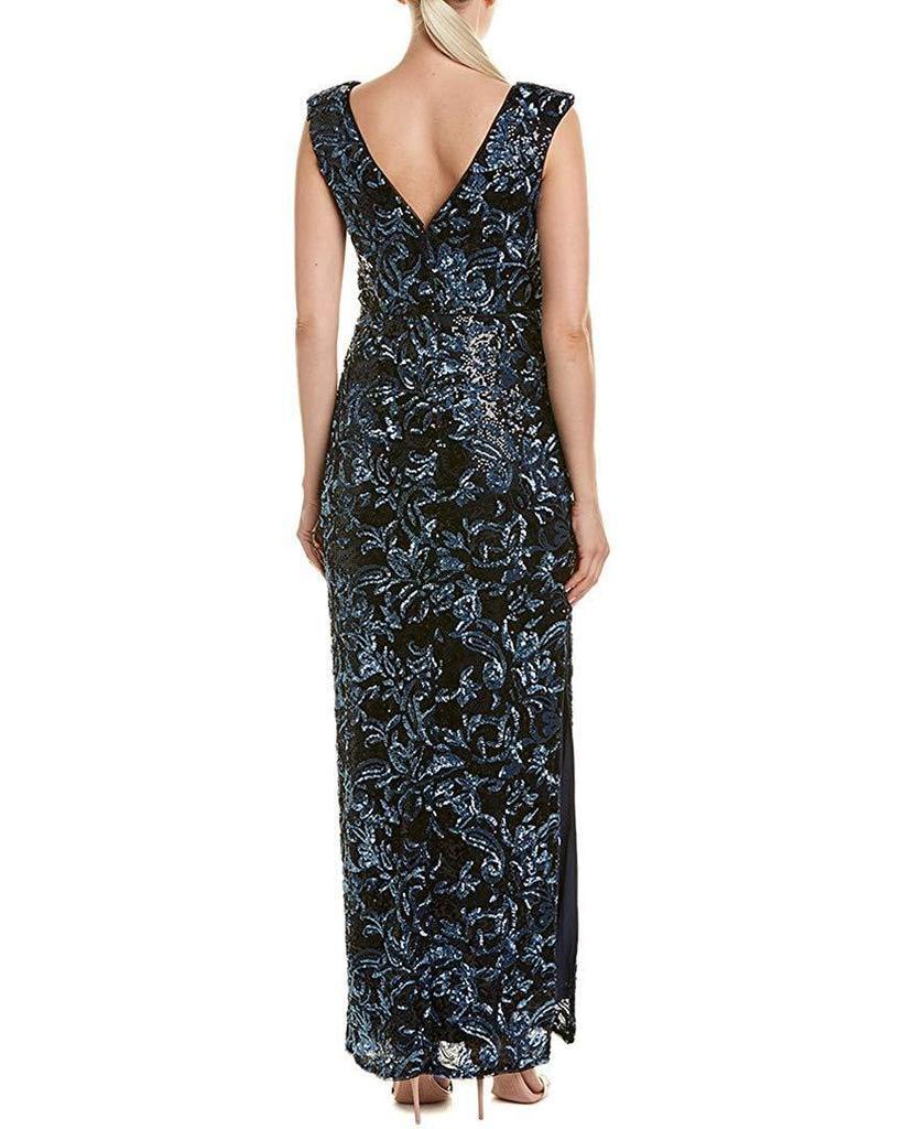 Aidan by Aidan Mattox Long Formal Sequin Embellished Gown - The Dress Outlet Aidan Mattox