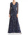 Aidan by Aidan Mattox Long Sleeve Evening Formal Dress - The Dress Outlet