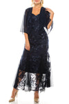 Alex Evenings Long Formal Chiffon Jacket Dress - The Dress Outlet