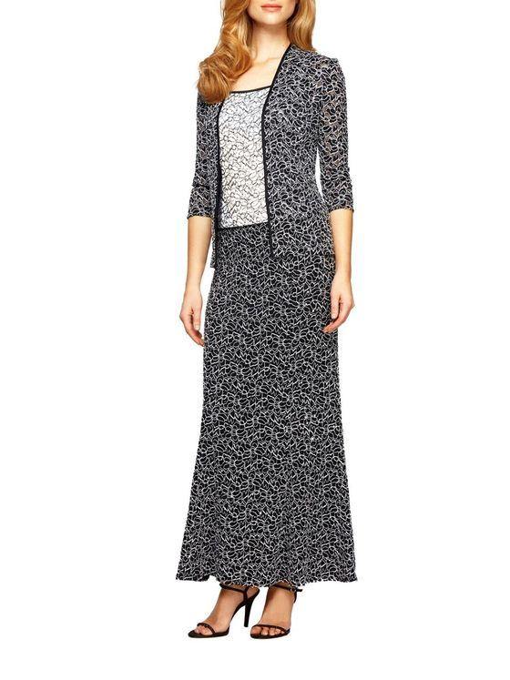 Bwh Alex Evenings AE112973 Formal Long Dress with Jacket for $171.35 ...