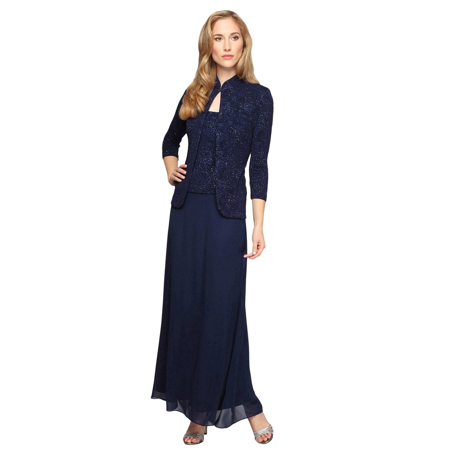 Alex Evenings Long Formal Jacket Dress 1250531 - The Dress Outlet