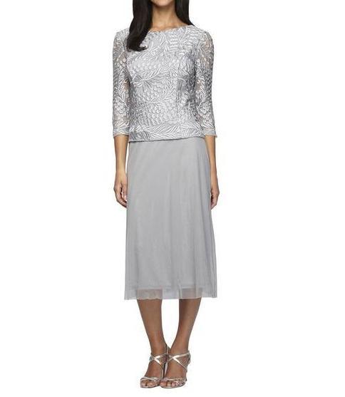 Alex Evenings Short Mother of the Bride Dress Formal - The Dress Outlet Alex Evenings