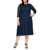 Alex Evenings Short Plus Size Chiffon Dress 4121796 - The Dress Outlet