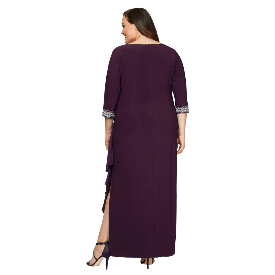 Alex Evenings Plus Size Long Formal Dress 4351416 - The Dress Outlet