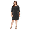 Alex Evenings Plus Size Short Beaded Dress 8427510 - The Dress Outlet