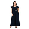 Alex Evenings Plus Size Long Pleated Dress 84351491 - The Dress Outlet