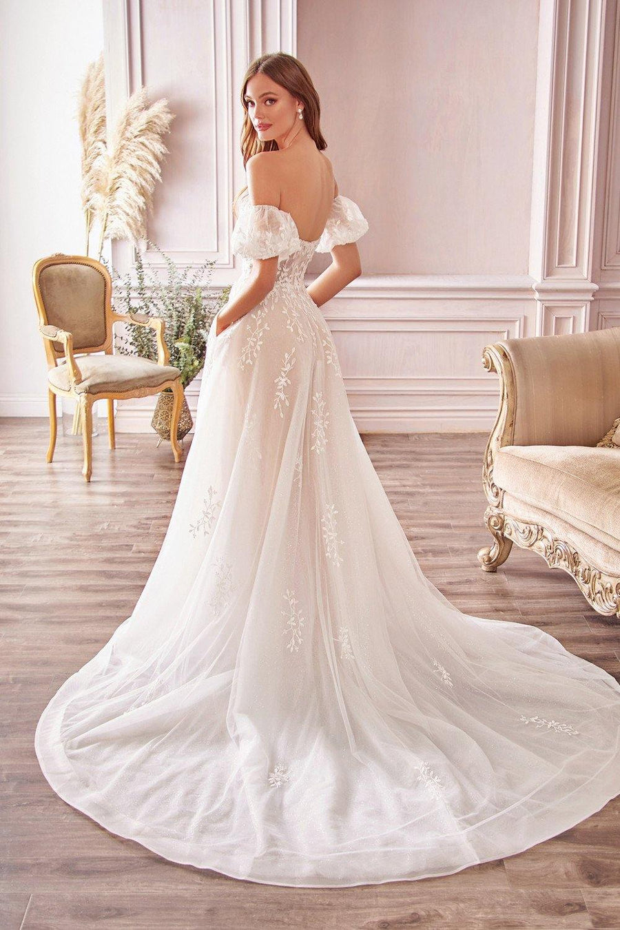 Andrea & Leo A1014 Long Wedding Dress Bridal Off White/Nude