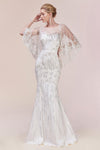 Andrea & Leo AL5263 Sparkling Long Wedding Dress White