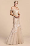 Andrea & Leo CDA0401 Long Prom Mermaid Dress Champagne