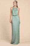 Andrea & Leo CDA0500 Grecian Metalic Long Prom Dress Sage