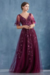 Andrea & Leo CDA0941 Long Formal Dress Prom Eggplant