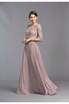 Applique Long Formal Dress Mother of the Bride - The Dress Outlet ASpeed