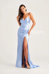 Prom Dresses Halter Formal Long Mermaid Prom Dress Periwinkle