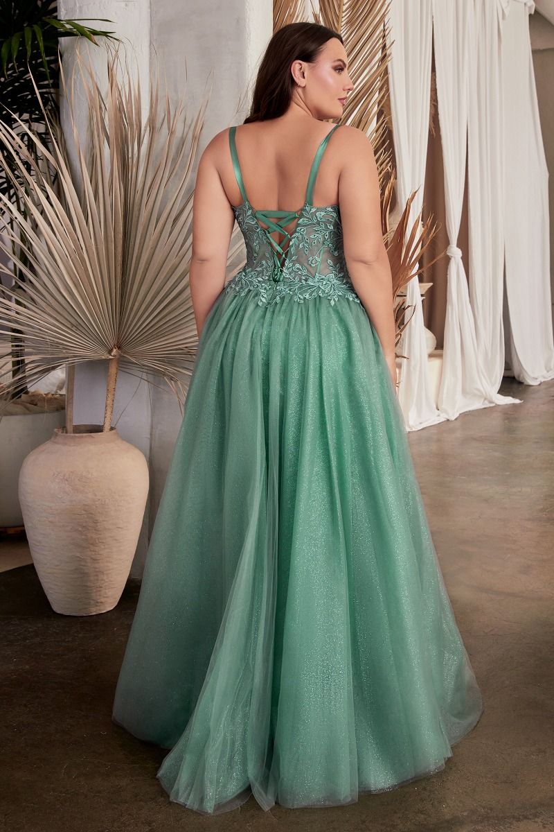 Plus Size Dresses A Line Plus Size Formal Prom Long Dress Dusty Teal